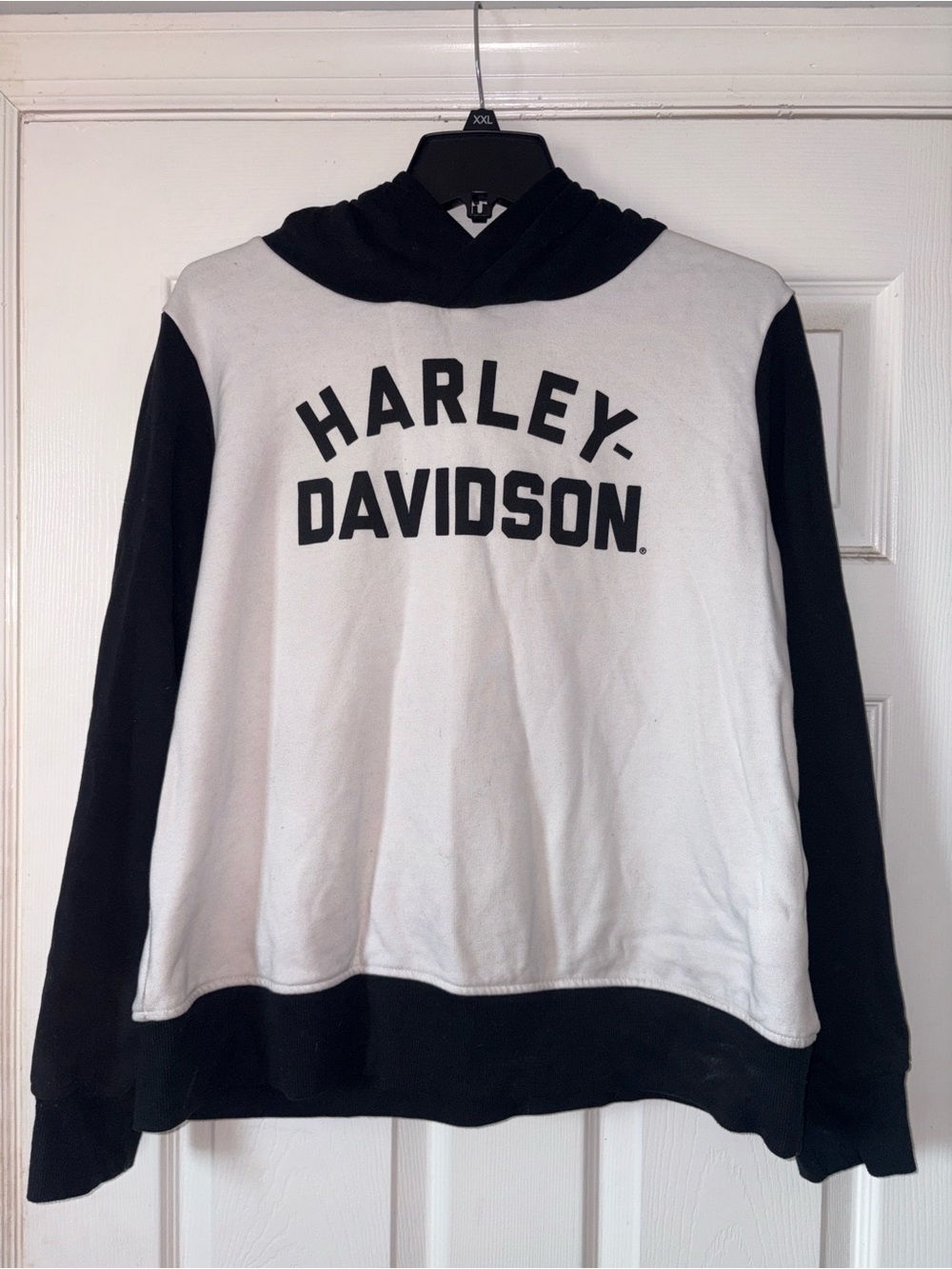 Harley-Davidson Women’s Black and White Cowl Neck Sweater